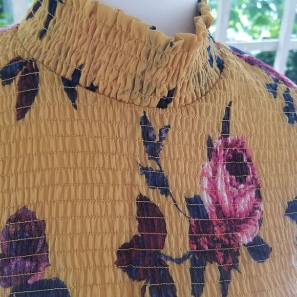 Living Doll Los Angeles Floral Long Sleeve Blouse - Picture 6 of 8